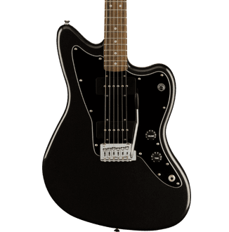 Fender Squier FSR Affinity Series Jazzmaster Electric Guitar Metallic - Black w/ Black Pickguard product image