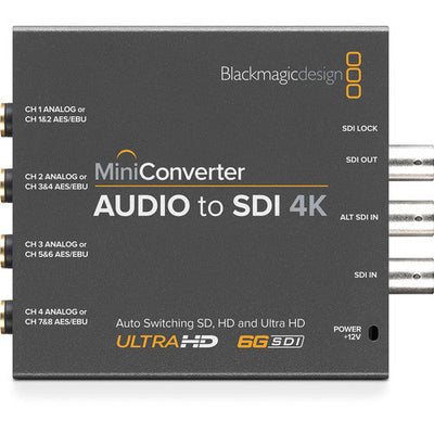 Blackmagic Design Mini Converter Audio to SDI 4K product image
