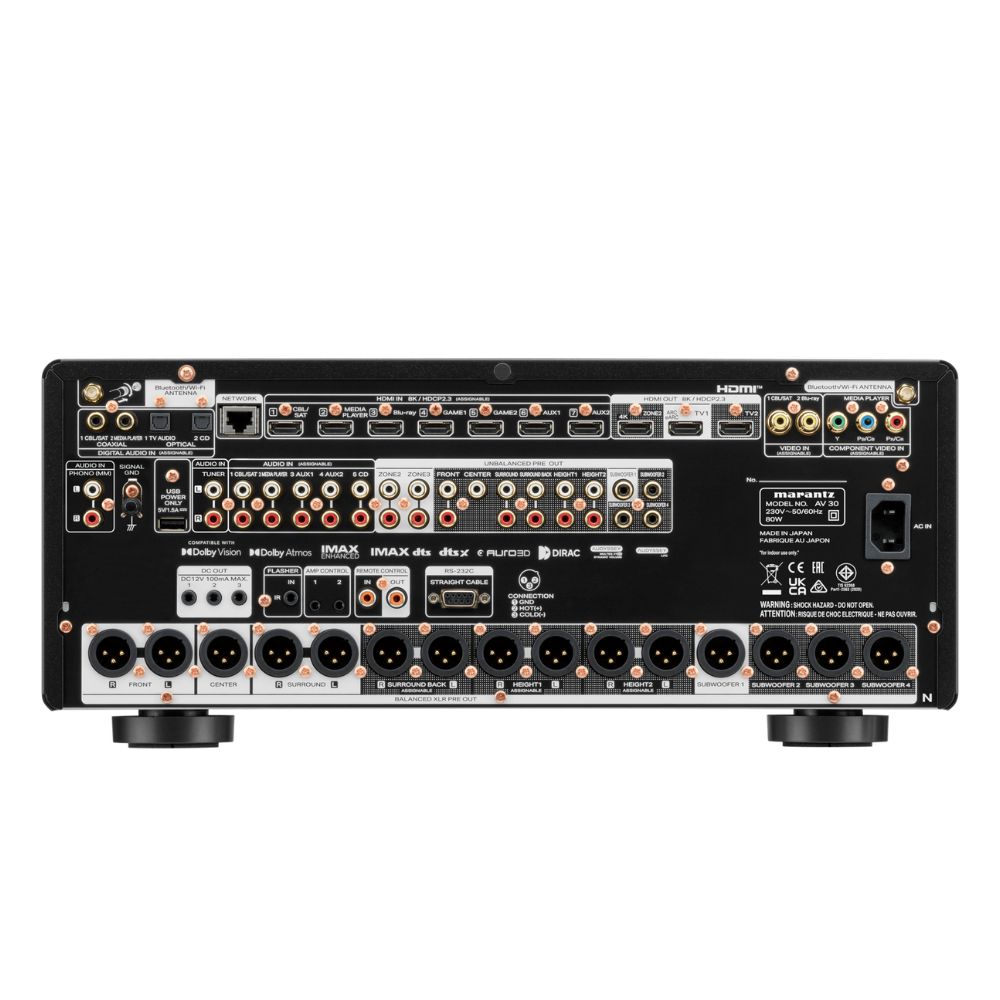 Marantz AV 30 11.4-Channel Balanced AV Preamplifier Powered by HEOS view 4
