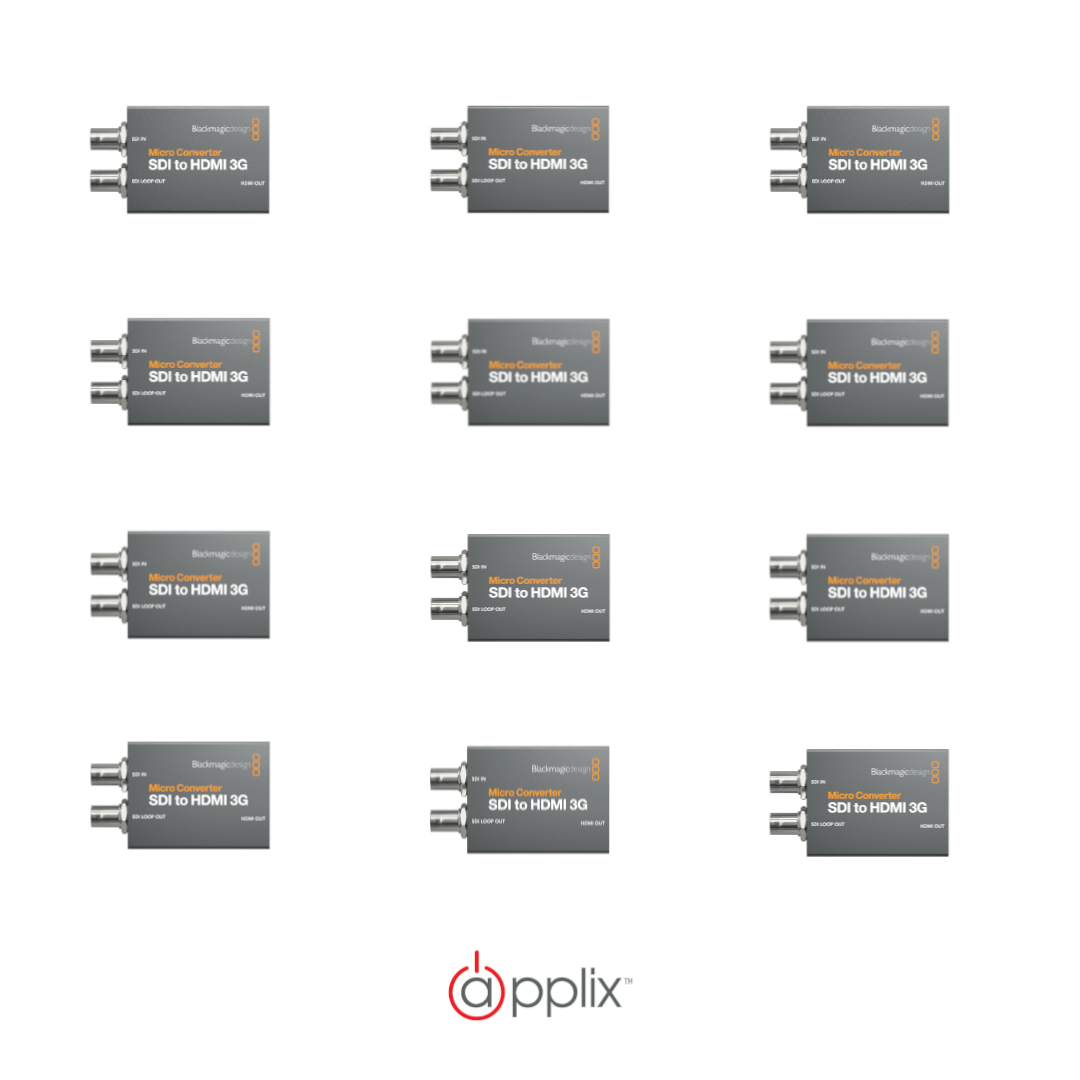 Blackmagic Design Micro Converter SDI to HDMI 3G x 12 Bundle product image