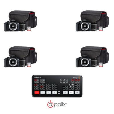4 Canon EOS 2000D DSLR Priceless Moments Starter Bundle & Blackmagic Atem Mini Pro product image
