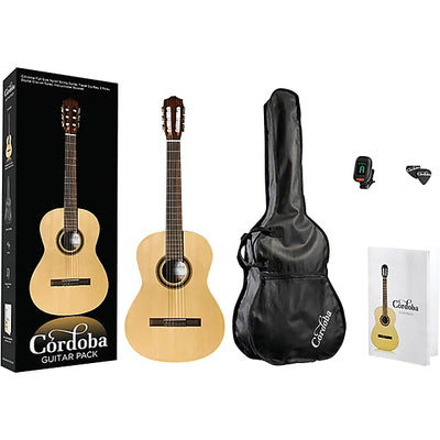 Cordoba CP100 Nylon String Guitar Pack - Spruce Top product image