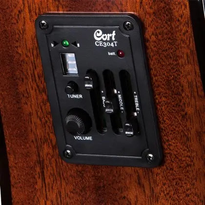 Cort AD810E OP Acoustic-Electric Guitar – Natural detail image 4
