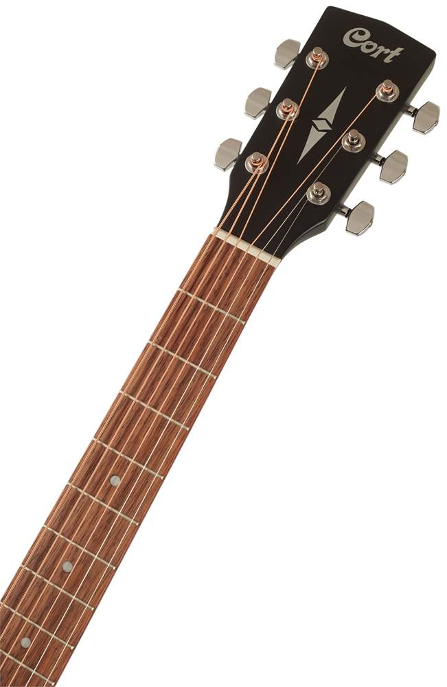 Cort AF510E Acoustic Guitar – Black Satin detail image 6