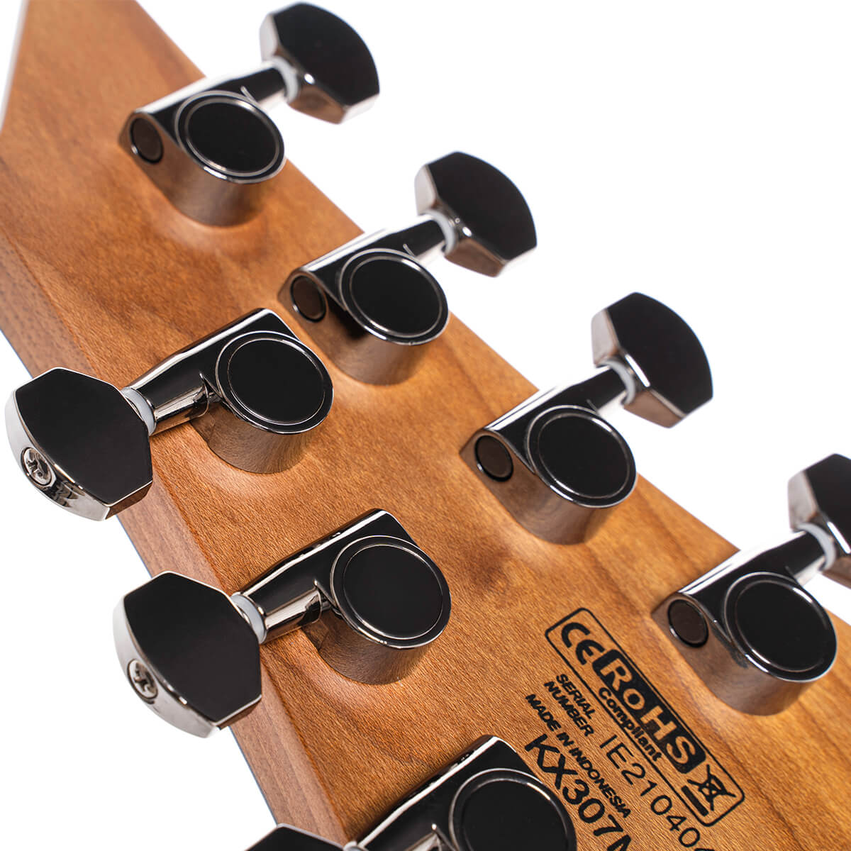 Cort KX307 Multi Scale 7-String Electric Guitar – Open Pore Black detail image 6