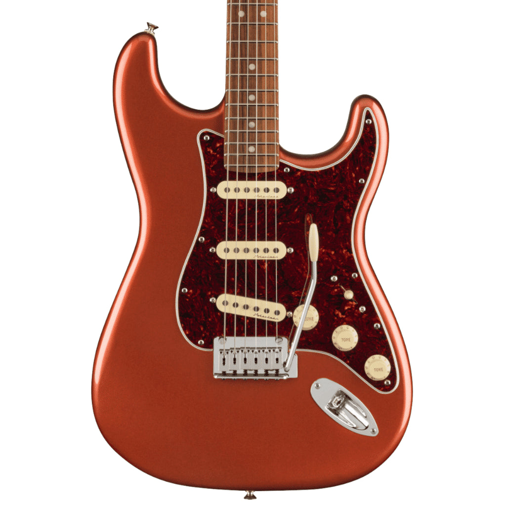 Fender Player Plus Stratocaster Electric Guitar - Aged Candy Apple Red product image