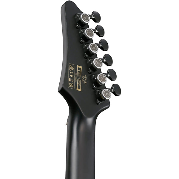 Ibanez Iron Label AZ41B1 Electric Guitar - Black Flat detail image 6
