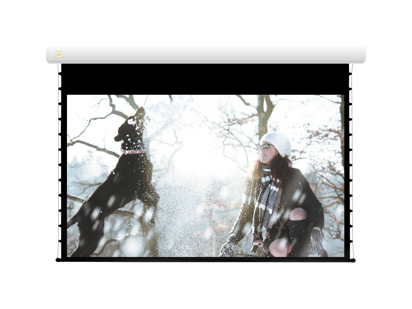 JK HD Pro Tab Tensioned Electric Screens 16:9 - JK Screens