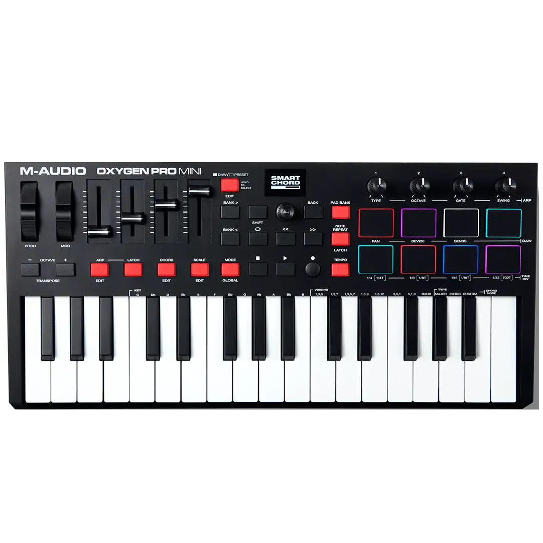 M-Audio Oxygen Pro Mini 32 Key USB MIDI Keyboard Controller - M-Audio - VisionSounds South Africa