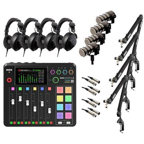 RODE Rode 4 Person Podcast Bundle - RODE
