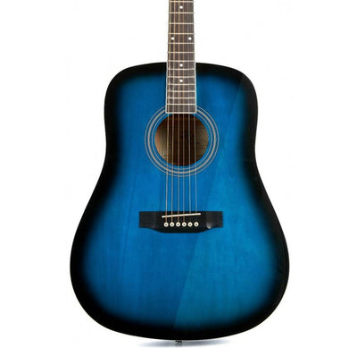 SX SD104 Dreadnought Acoustic Guitar – Blue product image