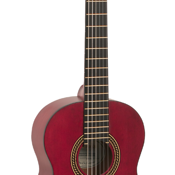 Valencia 1/2 Classical Guitar - Transparent Red detail image 2