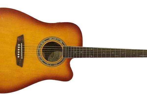 Washburn WA90CETS Acoustic Electric Guitar - Sunburst detail image 3