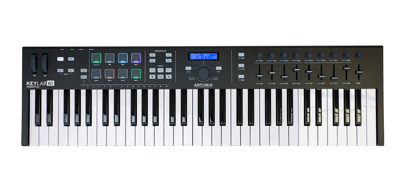 Arturia Keylab Essential 49 Black - Arturia - VisionSounds South Africa