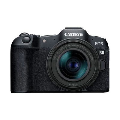 Canon EOS R8 Mirrorless Camera Body with RF 24-50mm F4.5-6.3 IS STM Lens