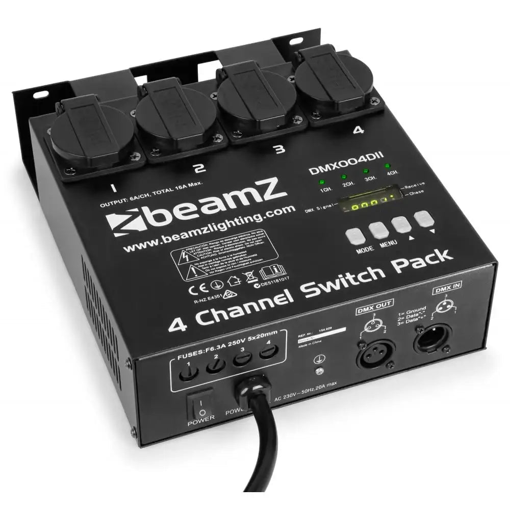 BEAMZ DMX SWITCH PACK II 4 CHANNEL - BEAMZ - VisionSounds South Africa