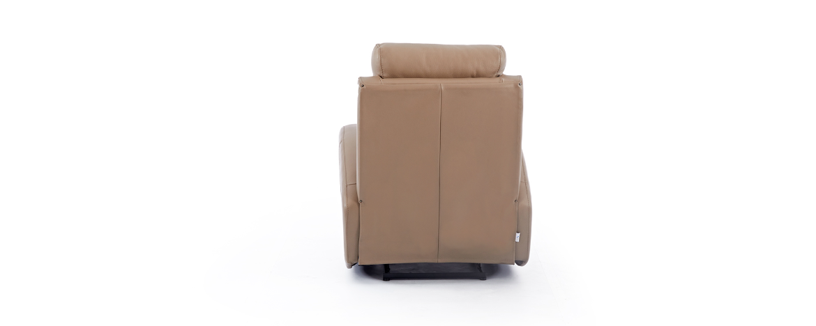 Bronx Motion Incliner Cinema Seat — rear view showing back panel