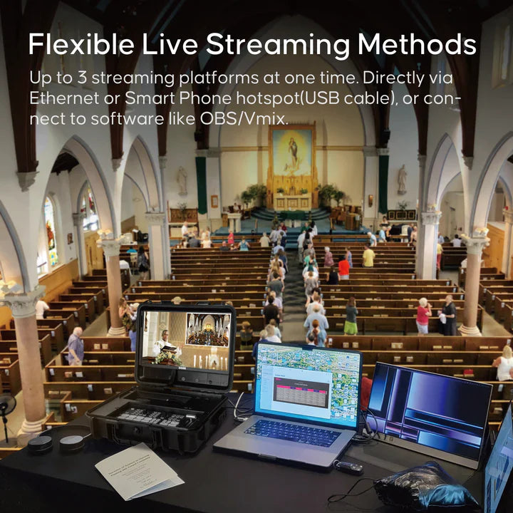 GoStream Duet Kit: All-in-One Live Stream Switcher & Multi-Camera Video Mixer | Professional Production Switcher with Recording & Playback detail image 3