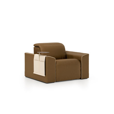 Vismara Kubrik reclining sofa — hero front three-quarter view