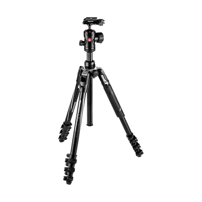Manfrotto Befree Advanced Travel Aluminum Tripod with 494 Ball Head (Lever Locks, Black)