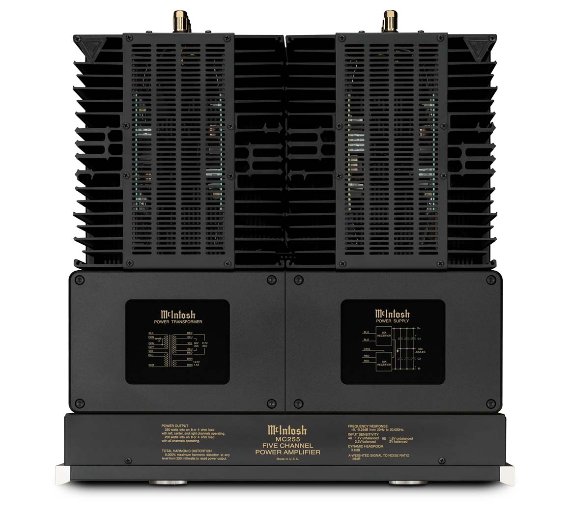 McIntosh MC255 5-Channel Solid State Amplifier - View 4