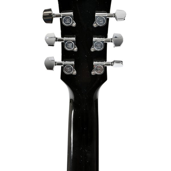 Sigma GJM-1E-MFBK Acoustic Guitar: Black Sparkle detail image 10