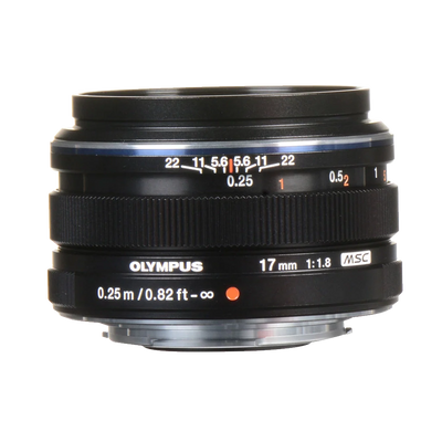 OM Systems Olympus M.Zuiko Digital 17mm f/1.8 Lens (Black) (MFT) (Online Only. ETA 3-5 Days)