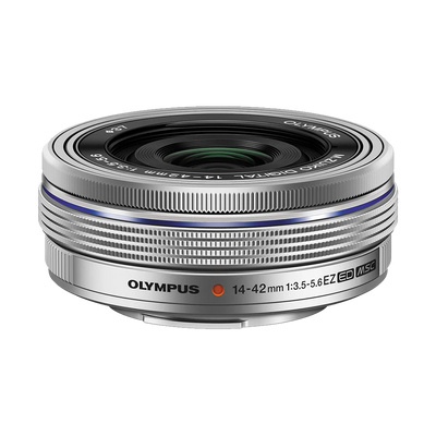 OM Systems Olympus M.Zuiko Digital ED 14-42mm f/3.5-5.6 EZ Lens (Silver) (MFT) (Online Only. ETA 3-5