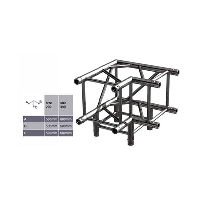 ALUSTAGE W.AL34C30 QUAD 290 3 WAY 90 DEG CORNER - ALUSTAGE - VisionSounds South Africa