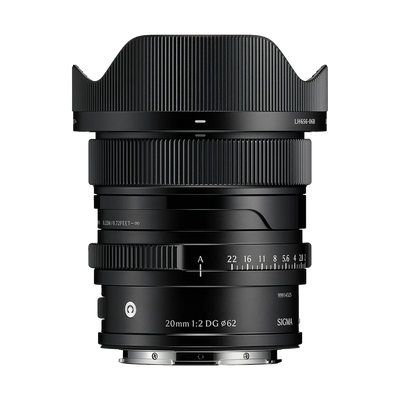Sigma 20mm f/2 DG Contemporary Lens (L-Mount, Black)