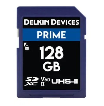 Delkin Devices Prime 128GB UHS-II (V60) SD Memory Cards (280 MB/s Read, 150 MB/s Write) - Delkin - VisionSounds South Africa
