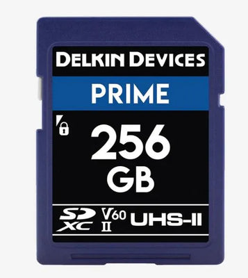 Delkin Devices Prime 256GB UHS-II (V60) SD Memory Cards (280 MB/s Read, 150 MB/s Write) - Delkin - VisionSounds South Africa