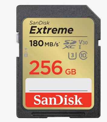 SanDisk 256GB Extreme UHS-I SDXC Memory Card (180MB/s Read, 90MB/s Write) - SanDisk - VisionSounds South Africa