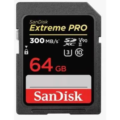 SanDisk 64GB Extreme PRO UHS-II SDXC Memory Card (300MB/S Read, 260MB/s Write) - SanDisk - VisionSounds South Africa