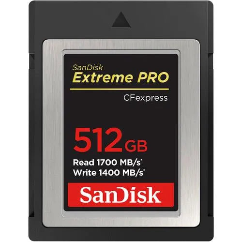 SanDisk 512GB Extreme PRO CFexpress Card Type B (1700MB/s Read, 1400MB/s Write) - SanDisk - VisionSounds South Africa