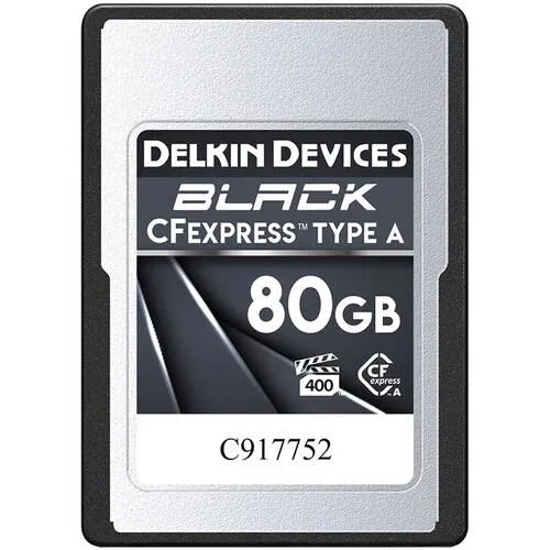 Delkin Devices Black 80GB CFexpress Type A Cards (880 MB/s Read, 730 MB/s Write) - Delkin - VisionSounds South Africa