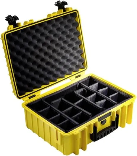 B&W Outdoor Case Type 4000 With Dividers (Yellow) - Image 2