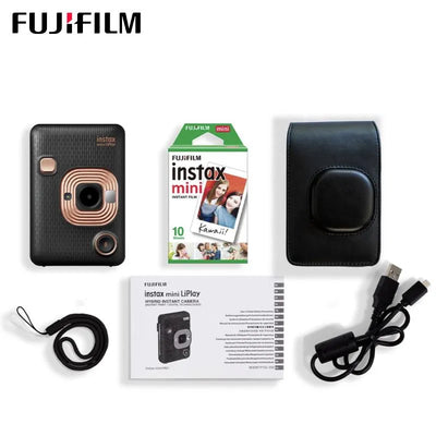 Fujifilm Instax Mini LiPlay Hybrid Camera Elegant Black (Kit 3) - Fujifilm - VisionSounds South Africa