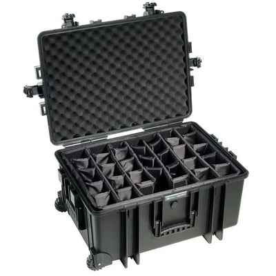 B&W Outdoor Case Type 6800 With Dividers (Black) - B&W - VisionSounds South Africa