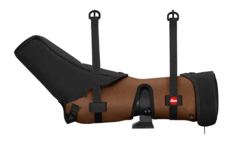 Leica Ever-Ready Stay-On Case for the APO-Televid 65 Spotting Scope (Angled, Brown) - Leica - VisionSounds South Africa
