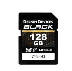 Delkin Devices Black 128GB UHS-II (V60) Rugged SD Cards (290 MB/s Read, 190 MB/s Write) - Delkin - VisionSounds South Africa