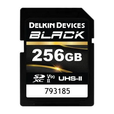 Delkin Devices Black 256GB UHS-II (V90) Rugged SD Cards (300 MB/s Read, 250 MB/s Write) - Delkin - VisionSounds South Africa
