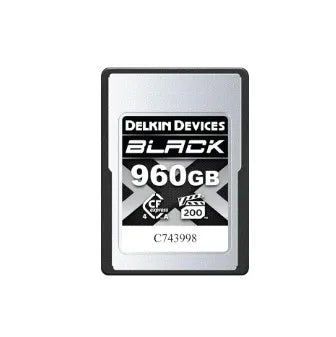 Delkin Devices Black 960GB VPG400 CFexpress Type A 4.0 Memory Card (1830 MB/s Read, 1740 MB/s Write) - Delkin - VisionSounds South Africa