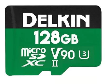 Delkin 128GB POWER UHS-II (V90) microSD Memory Card - Delkin - VisionSounds South Africa