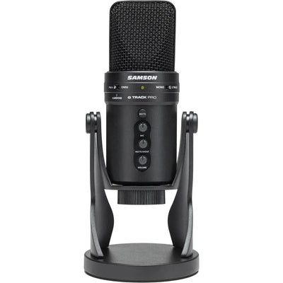 Samson G-Track Pro USB Microphone with Built-In Audio Interface (Black) - Samson - VisionSounds South Africa