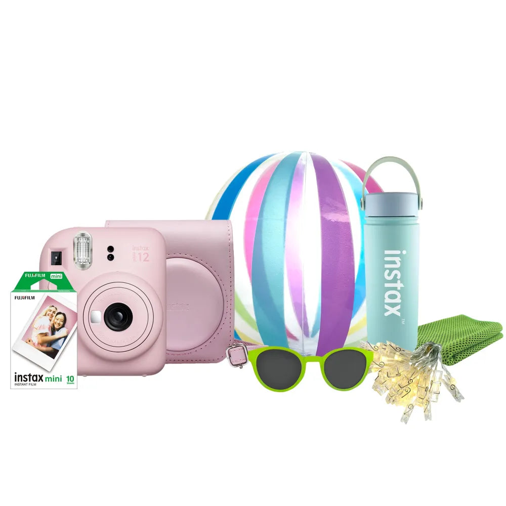 Fujifilm Instax Mini 12 Instant Film Camera (Blossom Pink Festive Kit) - Fujifilm - VisionSounds South Africa