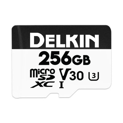 Delkin Devices Drone (MSD) 256GB UHS-I (V30) microSD Memory Cards (195 MB/s Read, 160 MB/s Write) - Delkin - VisionSounds South Africa