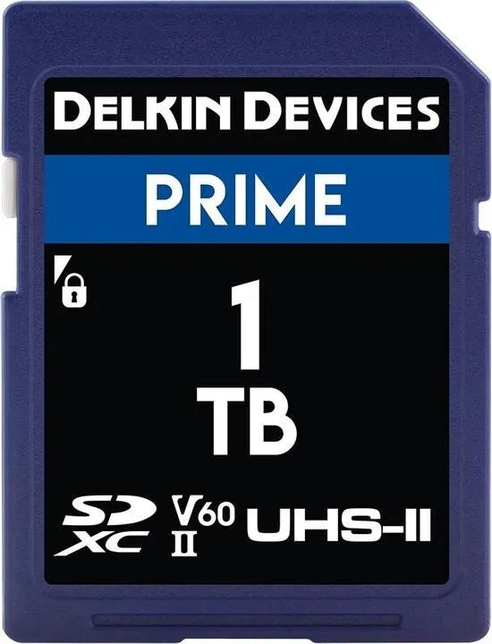 Delkin Devices Prime 1TB UHS-II (V60) SD Memory Cards (280 MB/s Read, 150 MB/s Write) - Delkin - VisionSounds South Africa