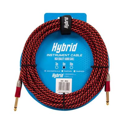 Hybrid Jack-Jack Red 6M Woven Instrument - Hybrid - VisionSounds South Africa