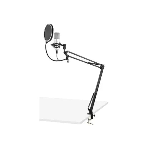 Vonyx – CMS300S STUDIO SET TITANIUM CONDENSER MIC WITH STAND & POP FILTER - Vonyx - VisionSounds South Africa